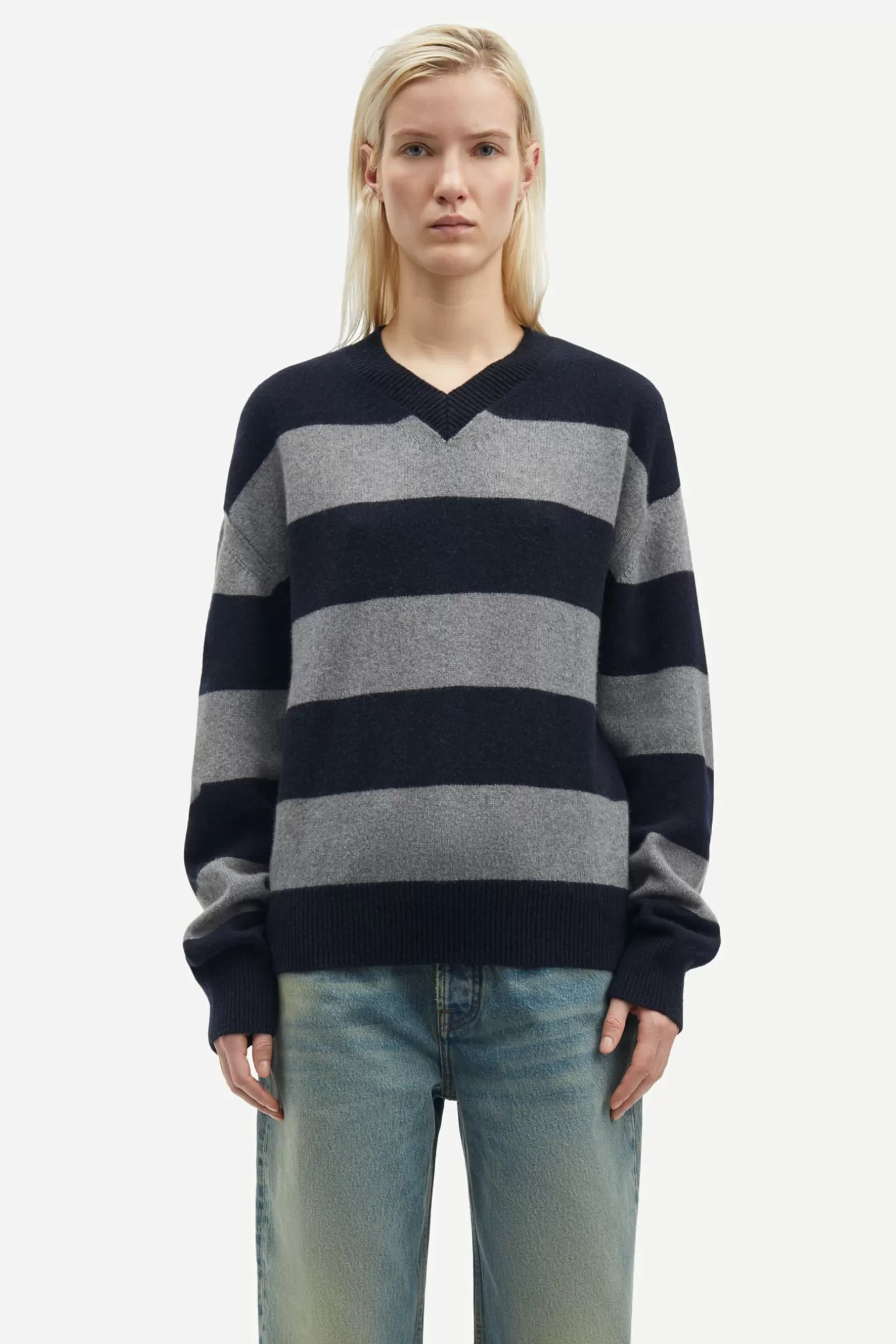 Dame Samsøe Samsøe Strik | Kashmir*SABIRGITTE V-NECK SWEATER 15356