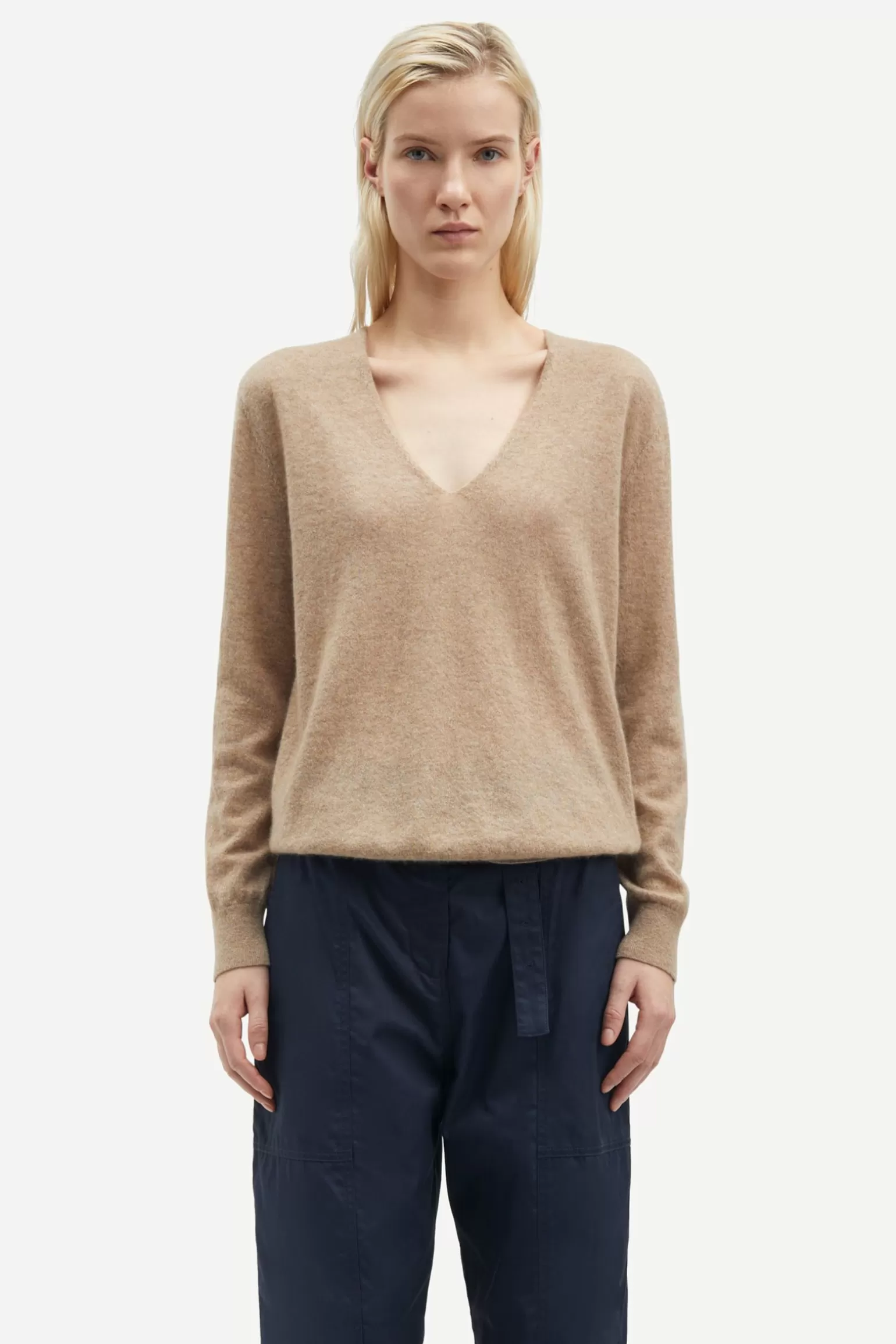 Dame Samsøe Samsøe Strik*SALOREA V-NECK SWEATER 15336