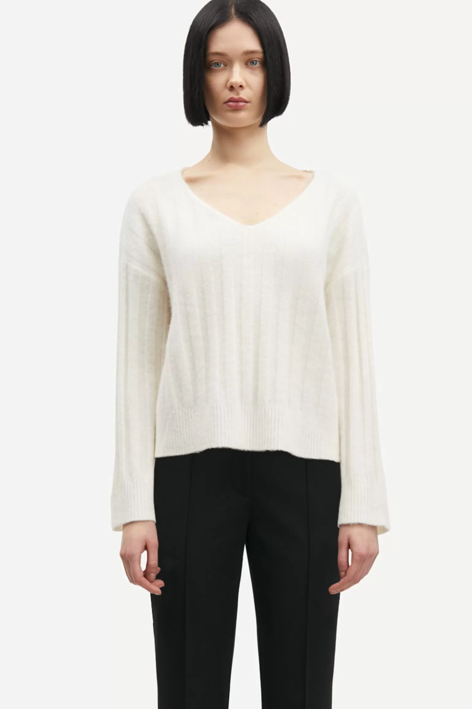 Dame Samsøe Samsøe Strik*SANOR V-NECK 7355